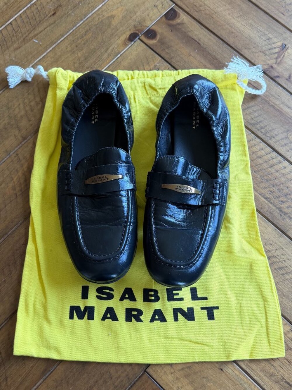 ISABEL MARANT ISERI LEATHER LOAFERS SIZE EU 40